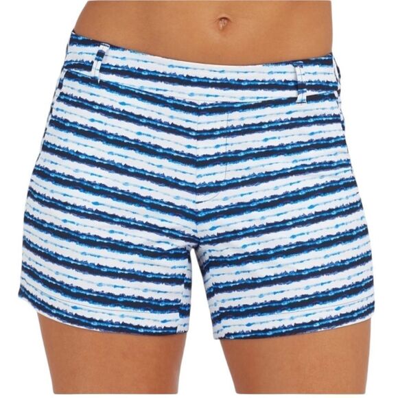 New Spanx Sunshine Short in Blue Painted Stripe 6” 3X - Picture 2 of 8